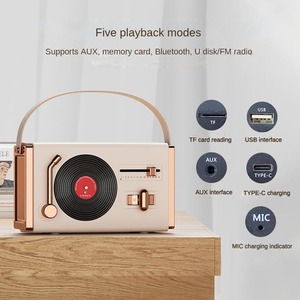 Haut-parleur rétro tendance 2025, boîte à <span class=keywords><strong>son</strong></span> sans fil <span class=keywords><strong>de</strong></span> haute qualité, mini haut-parleur portable vintage <span class=keywords><strong>avec</strong></span> <span class=keywords><strong>radio</strong></span> <span class=keywords><strong>FM</strong></span> - Product Image 2