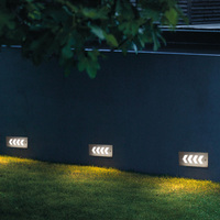 Luminaire d'angle encastré pour centre commercial, flèche lumineuse LED IP65 en aluminium 3-5W