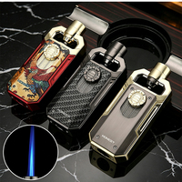 Honest Hansha 1 Nouveau Briquet à gaz butane en métal coupe-vent Allume-cigare Accessoires pour cigares Vente en gros