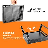 Barbecue portable pliable à hauteur réglable moderne en acier inoxydable, mini barbecue de table pour pique-nique, camping, fête en plein air