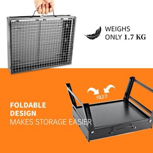 Modern Adjustable Height Folding Portable Travel Barbecue Grill Stainless Steel Mini BBQ <strong>Table</strong> For Picnic Camping <strong>Outdoor</strong> Party - Product Image 3
