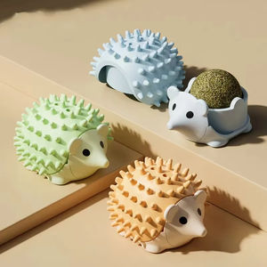 Juguete Masticable de Plástico Premium con Catnip para Gatos, Diseño de Erizo, Limpieza Dental y Alivio del Aburrimiento, Seguro y Duradero para Uso Diario - Product Image 3