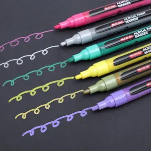 GXIN 30 צבעים צבע אקרילי על בסיס מים סמן עט סטודנטים ציור