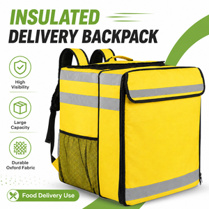 Mochila Térmica Impermeable para Entrega de Alimentos, Lista para Enviar al por Mayor, Bolsa de Reparto de Pizza Reflectante para Motocicleta - Product Image 2