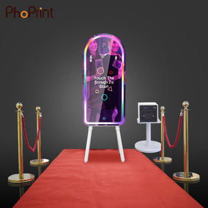Pho print Light Weight Mirror Stand Fenster 10 I5 Board Mirror Photo Booth Maschine für die Hochzeit - Product Image 3