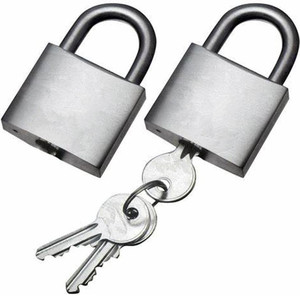 Cadenas à manille longue normale de qualité supérieure en acier inoxydable 38mm cadenas anti-coupure en acier inoxydable - Product Image 1