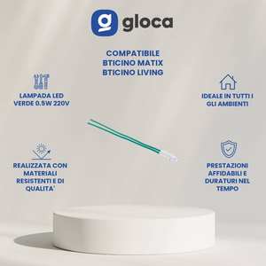 Gloca Lot de 5 lampes LED vertes E14 0,5W 220V AC avec interrupteur, écologiques pour lampes de table - Product Image 2