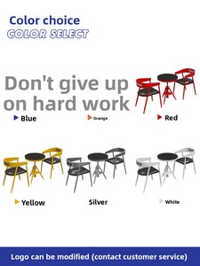 Ensemble table <span class=keywords><strong>et</strong></span> chaises en fer de style industriel moderne pour espaces commerciaux, cafés, gymnases, salons décontractés - Cadres en fer forgé - Product Image 5