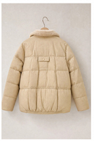 Manteau court en cuir de mouton pour femme avec col en fourrure de vison et taille cintrée pour un usage quotidien