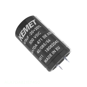 ตัวแทนจำหน่ายอย่างเป็นทางการ ตัวเก็บประจุแบบ Through Hole CAP ALUM SNAP-IN 85C 820 uF ALA7DA821EF450 - Product Image 1