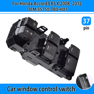 Cho Honda Accord EX LX 2008 2012 nội thất xe điện cửa sổ điện công tắc điều khiển 35750tb0h01 33 + 4 pins bên trái - Product Image 2