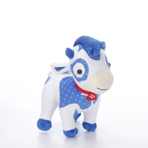 厂家价格立牛毛绒动物玩具定制动物毛绒玩具蓝牛毛绒玩具