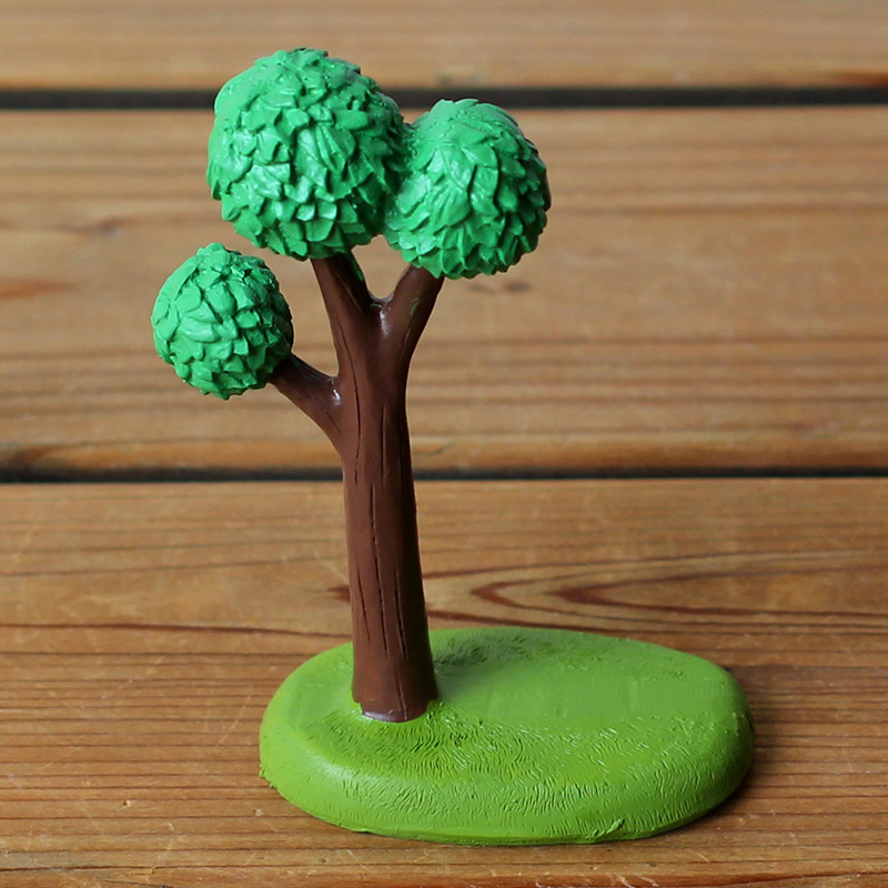 DY1370-2 Green Round Tree Desktop Ornament