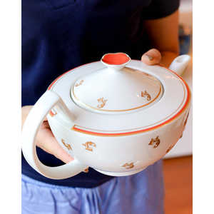 Juego de Té Richard Ginori en Forma de Nube para Seis Personas, Vajilla Decorada con Iris - Product Image 2