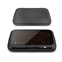 Mini Teclado Inalámbrico 2.4G con Retroiluminación y Panel Táctil de Pantalla Completa, Batería de Litio Recargable Integrada
