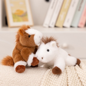 Caballo de peluche personalizado al por mayor, potro de pie, caballo suave, juguete de peluche para niños, regalo, Potro en posición propensa - Product Image 3