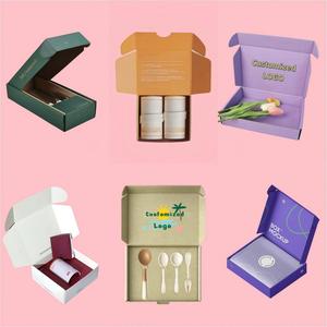 Caja de embalaje de papel personalizada de impresión digital Caja de suscripción de <span class=keywords><strong>cartón</strong></span> <span class=keywords><strong>corrugado</strong></span> troquelado plegable <span class=keywords><strong>Kraft</strong></span> Mailer - Product Image 2