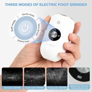Nouvel Éliminateur de Callosités pour les Pieds 20000 tr/min, Outil de Pédicure Rechargeable, Dissolvant de Peaux Mortes, Lime Électrique pour les Pieds à 3 Vitesses - Product Image 2