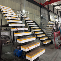 Fabricant chinois, usine directe, escalier sur mesure personnalisé en taille et couleur, conception d'ingénierie mondiale