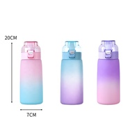 Créez votre propre logo – Bouteille d'eau aromatisée de 500 ml sans BPA avec pod de saveur