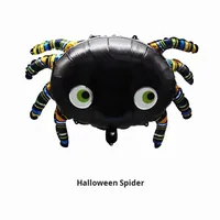 Grands mini ballons d'Halloween en aluminium chauve-souris citrouille araignée fantôme pour décorations de fête de festival