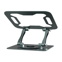 360 support d'ordinateur portable portable pliable rotatif hauteur réglable pivotant ordinateur portable en acier Riser s'adapte à tous les supports d'ordinateur portable ergonomiques
