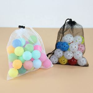 Customized Polyester <b>Table</b> <b>Tennis</b> and Golf Ball Storage Net Bag Lady Fashion Style Drawstring Bag SHENGYI Brand Model LP-0228 - Product Image 2