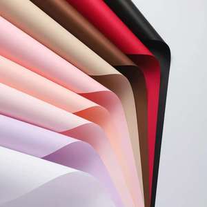 Carta da Imballaggio per Fiori in Stile Coreano, Tinta Unita, Impermeabile, per Bouquet Floreali - Product Image 3