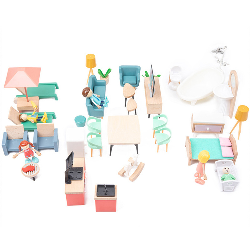 COMMIKI Pretend Toy Doll House Accessories