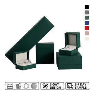 Juego de Cajas de Joyería Personalizadas al por Mayor con Tapa Abatible y Logotipo, Cajas de Plástico para Anillos, Collares y Pulseras - Product Image 2