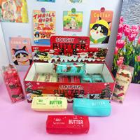 Jouet anti-stress souple en forme de barre de beurre de Noël, avec simulation de son croquant, en TPR souple, cadeau et souvenir de fête