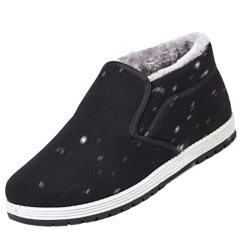 Winter Cloth Shoes Plush Thickened Cotton Warm Men's Shoes