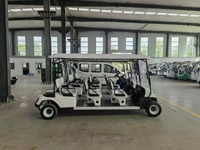 Voiturette de golf électrique tout-terrain 4 places personnalisée avec pare-brise rabattable et suspension indépendante