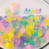 Mini bouteille en résine écologique peinte à la main pour maison de poupée, miniatures, cadeaux pour enfants, jouets, accessoires de décoration intérieure