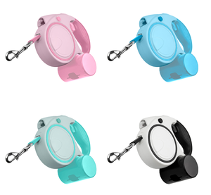 ABS + naylon halat + kaplama metal (kilit) + el feneri köpek tasma kolay taşıma geri çekilebilir ile Led ışık köpek otomatik geri çekilebilir tasma - Product Image 5