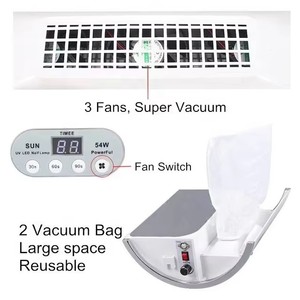 5 in 1 Professional Table Light <b>Nail</b> Drill With Vacuum Cleaner System Machine <b>Nail</b> Dust Collector Uv Led Manicure Lamp - Product Image 3