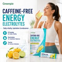 Mélange de Boissons Personnalisé Greenpie, Complexe B, Taurine, Fabricant OEM ODM de Sachets, Poudre d'Électrolytes Sans Caféine