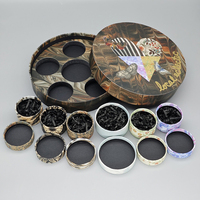 Boîte à bijoux ronde rigide artisanale, élégante et luxueuse, avec impression personnalisée
