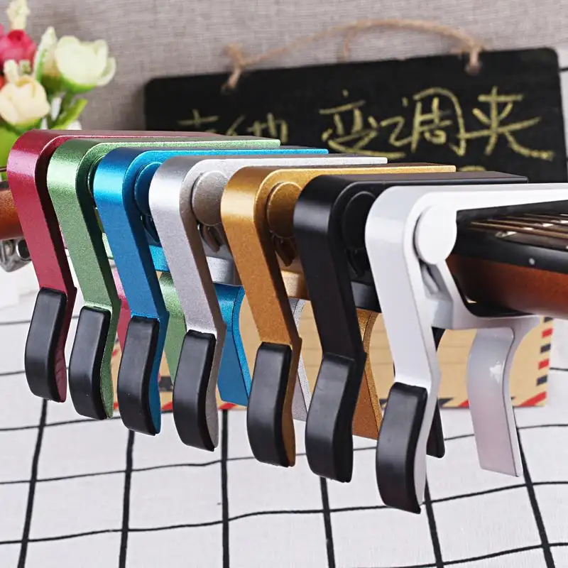 Guitar Capo Aluminium Alloy Metal Capotraste Guitar Capo Tuner Clip Ukulele Adjusting Capo Guitar Cejilla de guitarra