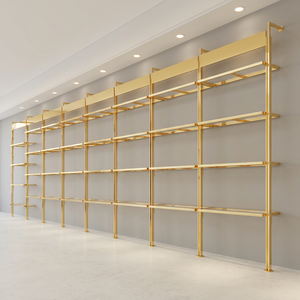 <span class=keywords><strong>Étagère</strong></span>s murales réglables DIY et système de connexion de tubes pour portant à vêtements en tuyaux industriels, aménagement personnalisé pour boutique - Product Image 4
