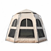 Tente pliante Pop, structure pliable, auvent portable, abri solaire, installation instantanée, 5-6 personnes, double couche, quatre saisons, pour le camping