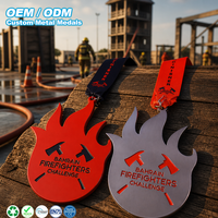 Médaille personnalisée en alliage de zinc irrégulier émaillée pour la fin des compétitions sportives à thème spécial, souvenir, récompense, prix