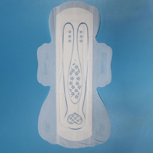 Serviettes hygiéniques jetables personnalisées en usine, imprimées bleues, en coton, pour femmes, soins de santé féminins - Product Image 2