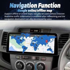 Autoradio avec écran 12,3 pouces, lecteur vidéo Android, stéréo pour Toyota Fortuner Hilux 2007 2008 2015, GPS, multimédia, Carplay, unité principale - Product Image 6