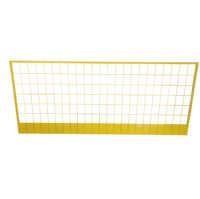 Barrière de protection modulaire temporaire autoportante pour ouvertures de dalle de plancher de chantier