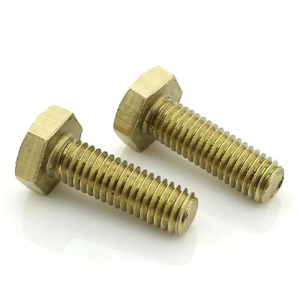 Tornillos de latón de alta calidad y gran venta para muebles, tornillos de cobre sin ranura, tornillos hexagonales de cabeza plana para máquina - Product Image 4