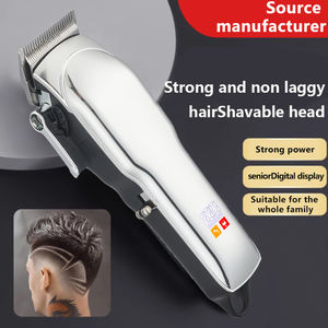 プロのヘアトリマーマシンLEDディスプレイステンレス鋼ブレード安全機能ホームホテル用USBバッテリーヘアクリッパー - Product Image 4