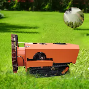 बगीचे और सड़क की धूल हटाने के लिए ट्रैक की गई रिमोट कंट्रोल कृषि स्प्रेयर स्व-चालित रोबोट कीटनाशक छिड़काव मशीन