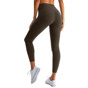 Leggings <span class=keywords><strong>de</strong></span> yoga personnalisés <span class=keywords><strong>de</strong></span> 24 pouces pour femmes leggings <span class=keywords><strong>de</strong></span> sport <span class=keywords><strong>de</strong></span> gymnastique confortables poncés taille haute collants <span class=keywords><strong>de</strong></span> course à pied - Product Image 6