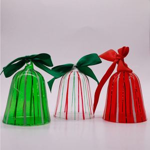 ของตกแต่งแก้วหลากสี ลดราคาพิเศษ ระฆังคริสต์มาส สำหรับเทศกาลเฉลิมฉลอง ตกแต่งโต๊ะ - Product Image 4